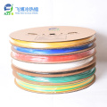 Feibo PE material colorful electric wires insulated diameter 4mm thin wall heat shrink tubing